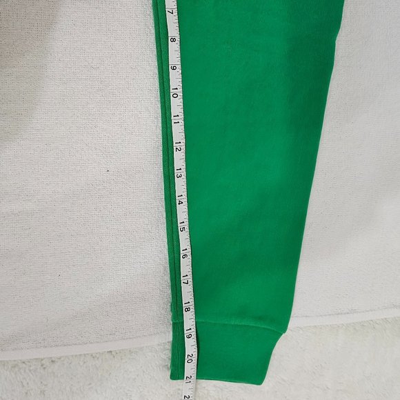 Victoria’s Secret PINK fleece cropped cinched campus hoodie size Medium Green - Picture 9 of 12